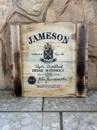 Jameson irish whiskey wooden - irish,