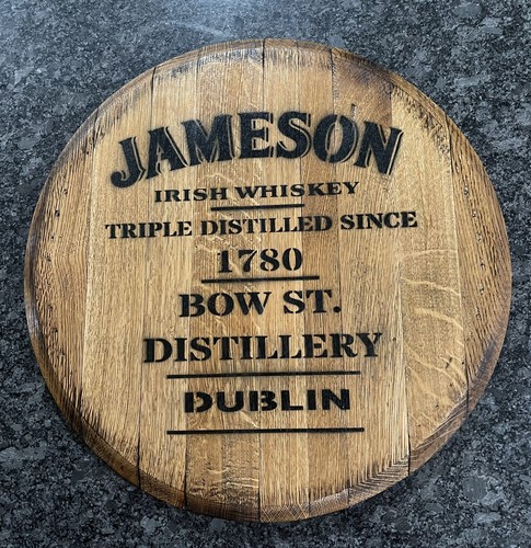 Rustic bar decor - bar, (jameson