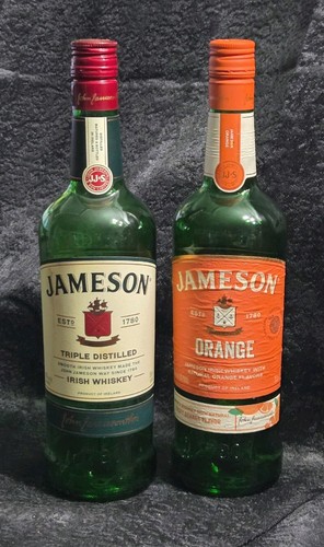Empty jameson whiskey green - empty,