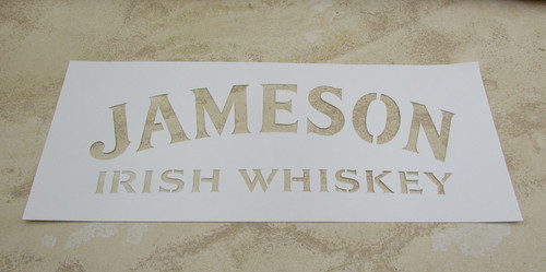 Jameson irish whiskey stencil - jameson,