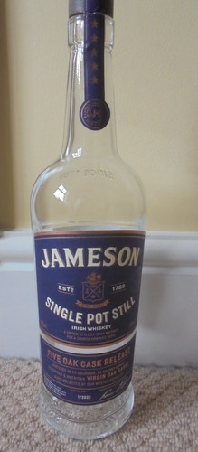 Empty jameson irish whiskey - jameson,