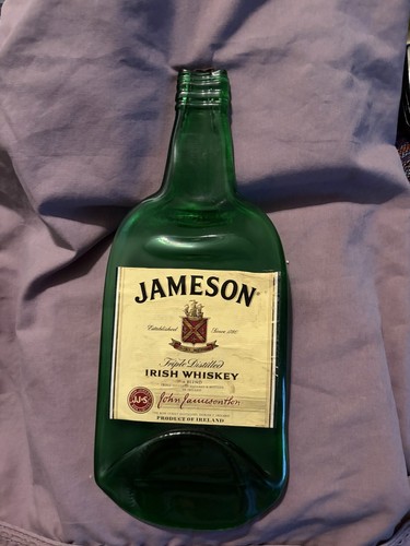 Flattened bottle jameson - bottle, irish