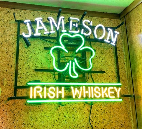 New jameson irish whiskey neon - new,