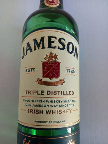 Jameson irish whiskey bottle - jameson,